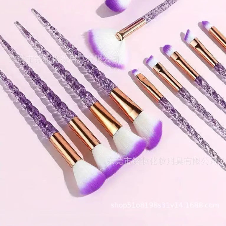 10 Pcs Unicorn Makeup Brush Set | Multifunctional Beauty Tools