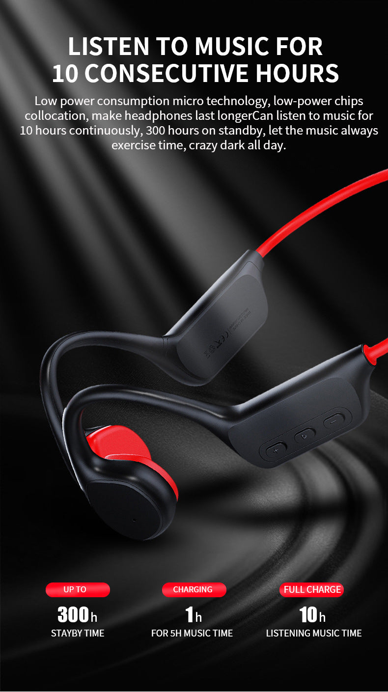 Bluetooth Bone Conduction Earphones | Waterproof MP3 Headphones
