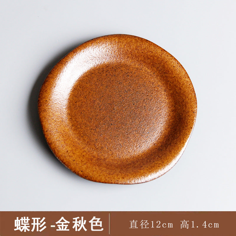 Vintage Ceramic Tea Cup Set with Wooden Handle | Elegant Drinkware