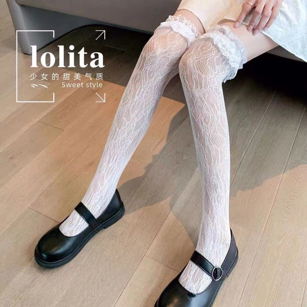 Elegant Long Over-The-Knee Silk Stockings for Women | Seductive Style