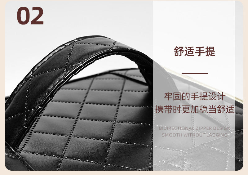 Stylish Large Capacity Makeup Brush Set Cosmetic Storage Bag