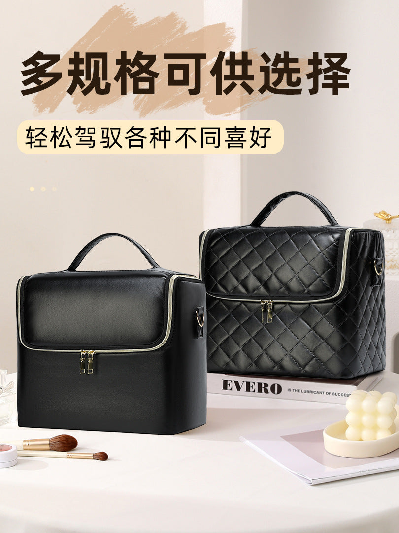 Stylish Large Capacity Makeup Brush Set Cosmetic Storage Bag
