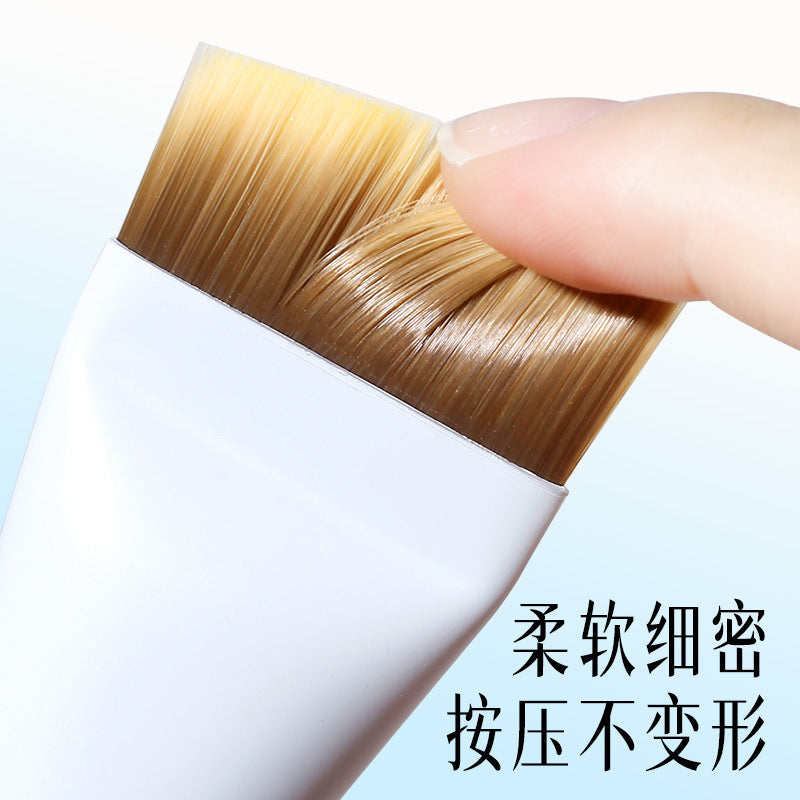 Ultra-Thin Flat Foundation Brush | Precision Makeup Beauty Tool