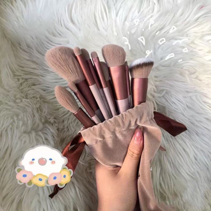 High-Quality Makeup Brush Set | 13 Soft Wool Beauty Tools