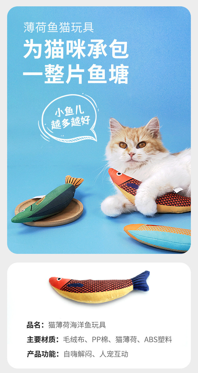 Interactive Cat Toy Fish | Teasing Mint Chew-Resistant Fun