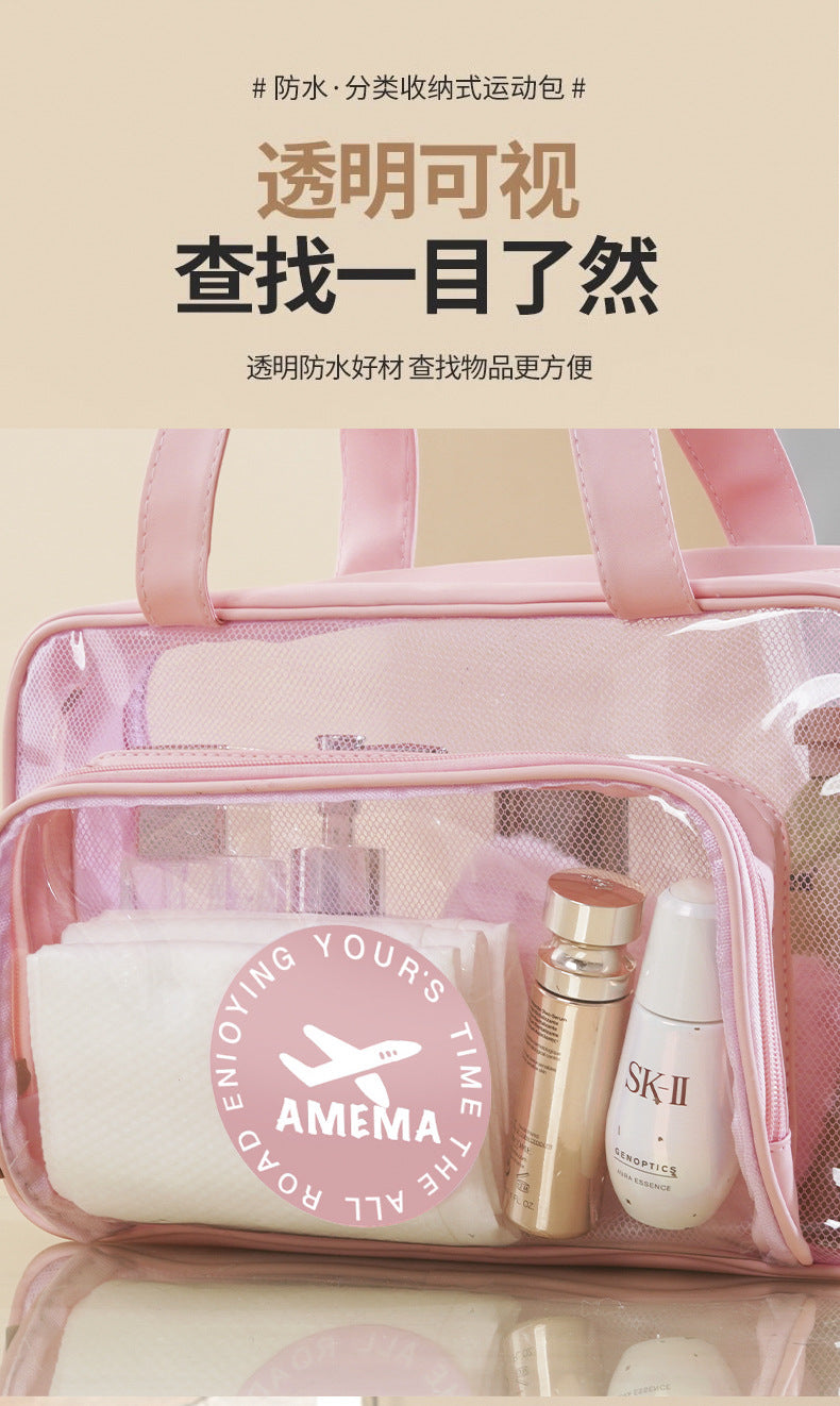 Waterproof Portable PVC Wash Bag for Fitness and Travel