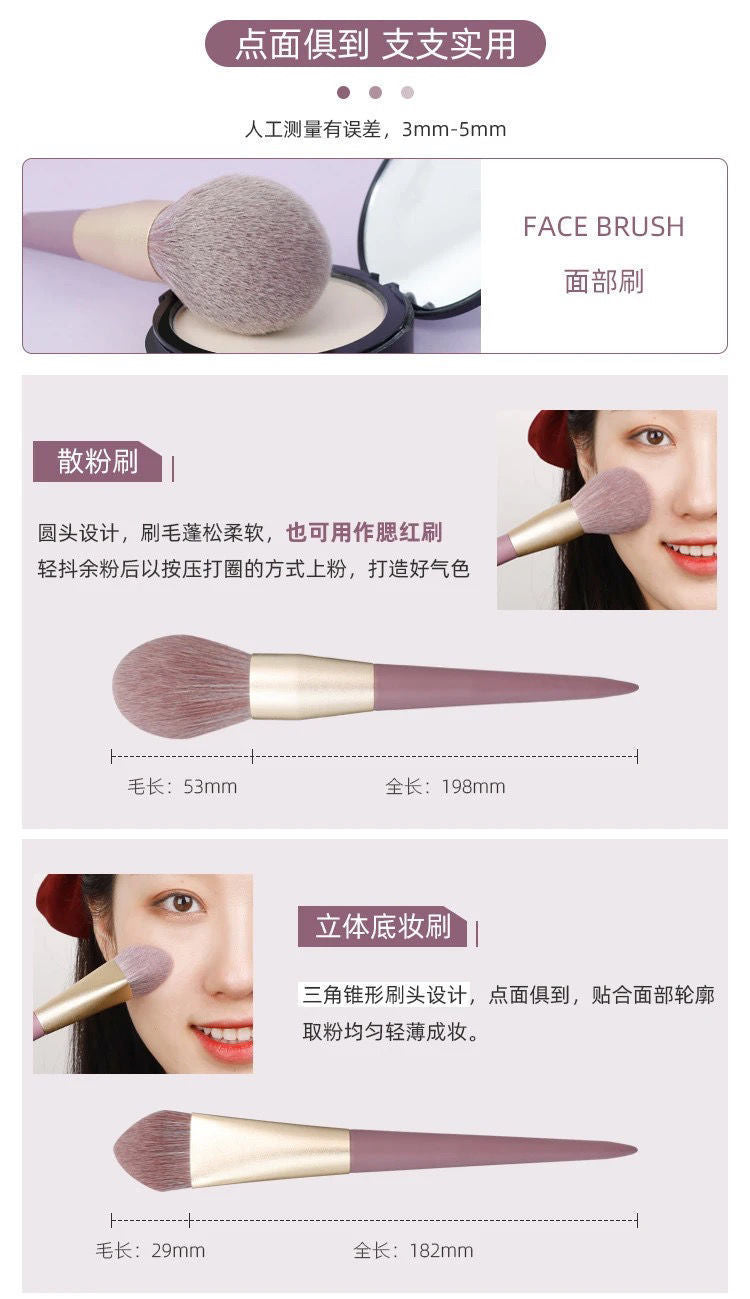 Portable Makeup Brush Set | Essential Beauty Tools for Flawless Looks