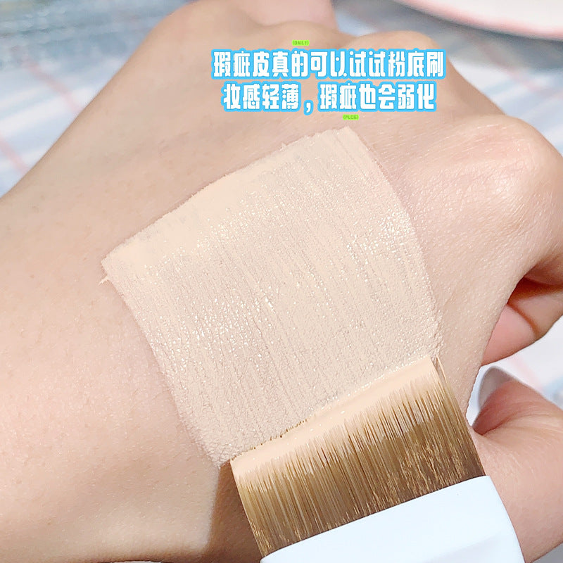 Ultra-Thin Flat Foundation Brush | Precision Makeup Beauty Tool