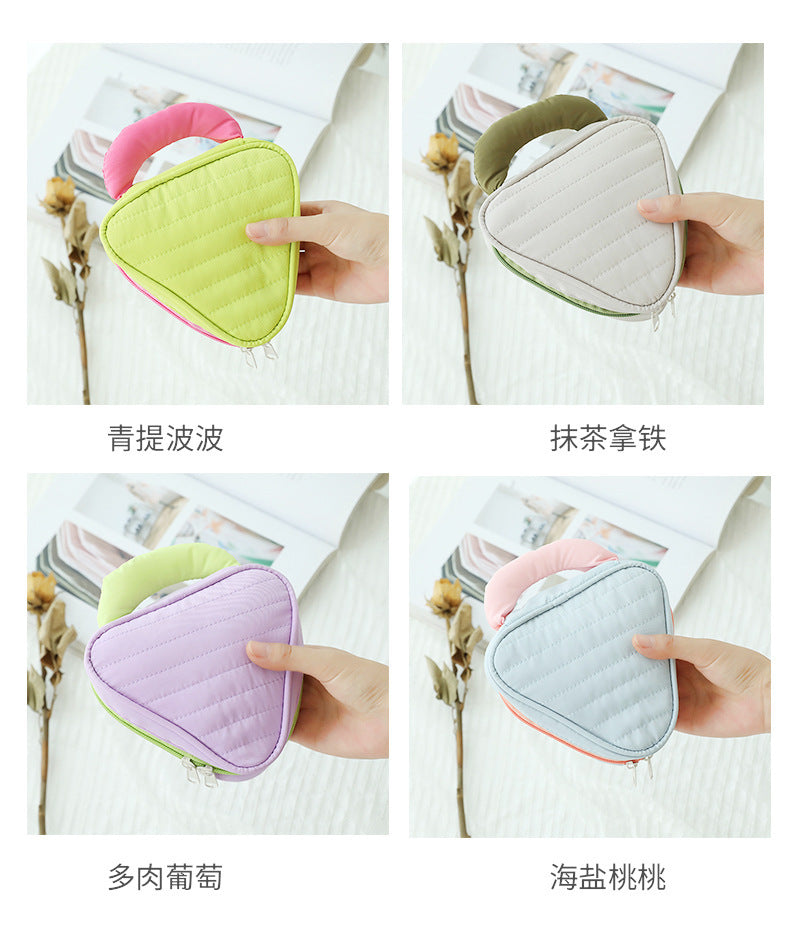 Large Capacity Color-Blocked Makeup Bag | Stylish Travel Essential