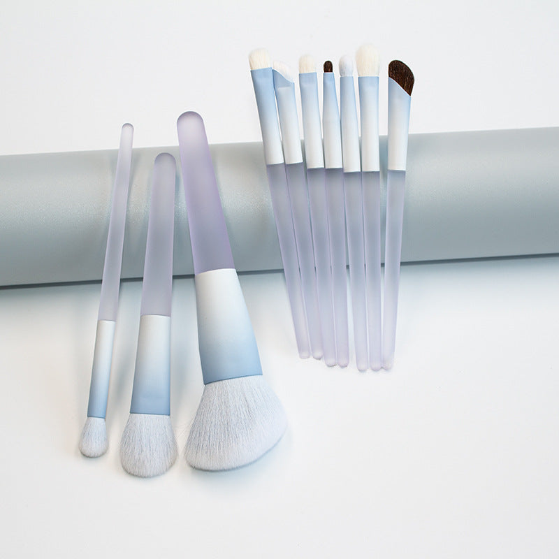 10-Piece Makeup Brush Set | Blush, Powder & Eyeshadow Brushes