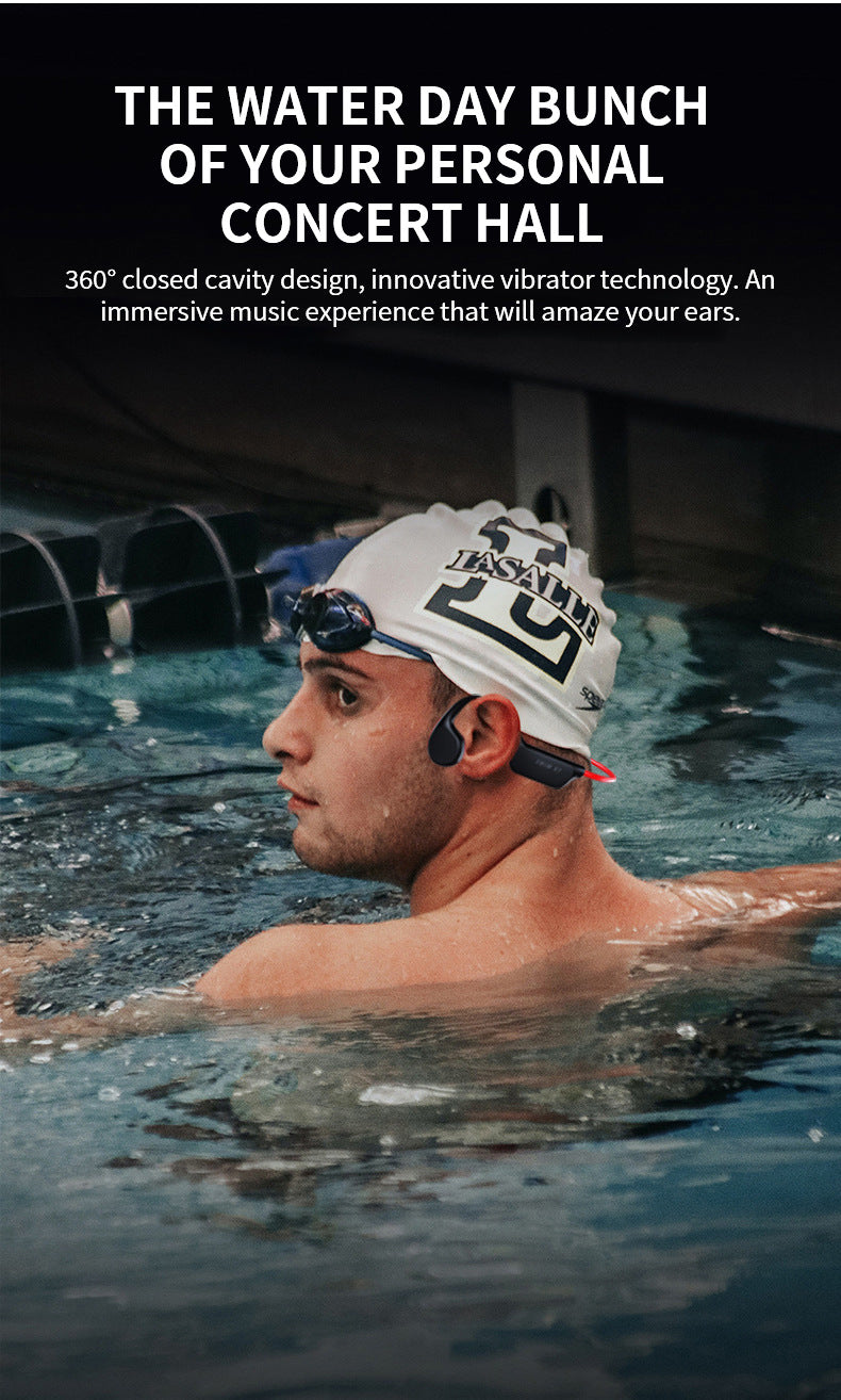 Bluetooth Bone Conduction Earphones | Waterproof MP3 Headphones