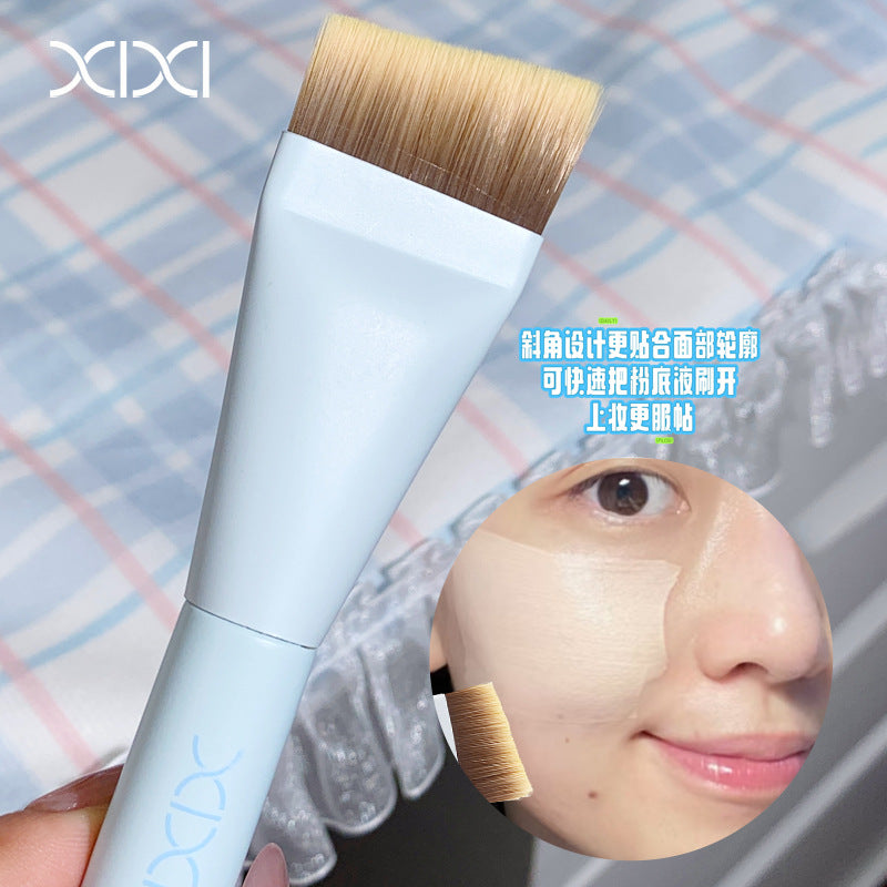 Ultra-Thin Flat Foundation Brush | Precision Makeup Beauty Tool