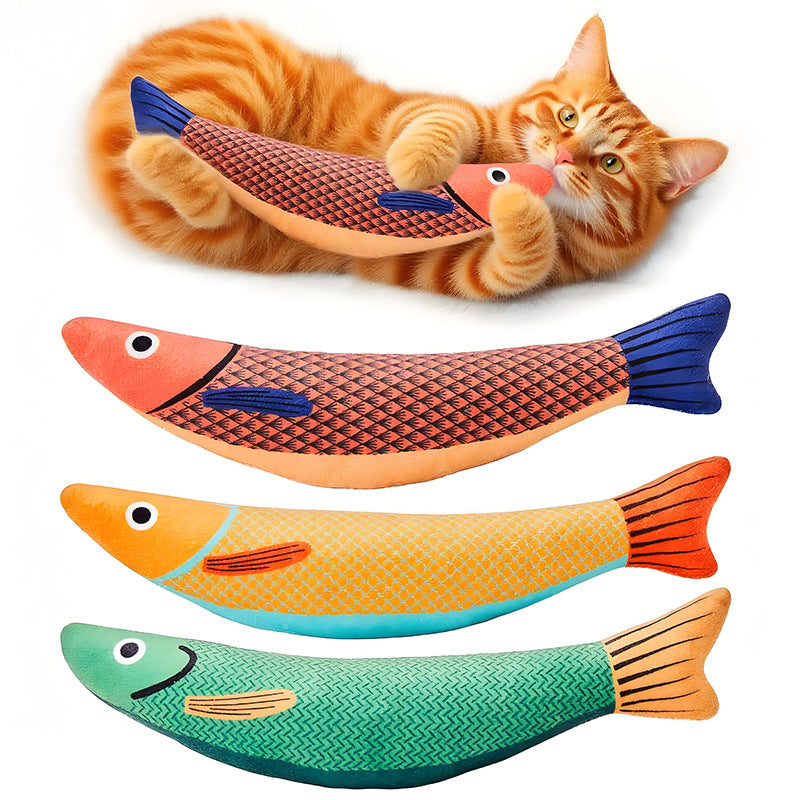 Interactive Cat Toy Fish | Teasing Mint Chew-Resistant Fun