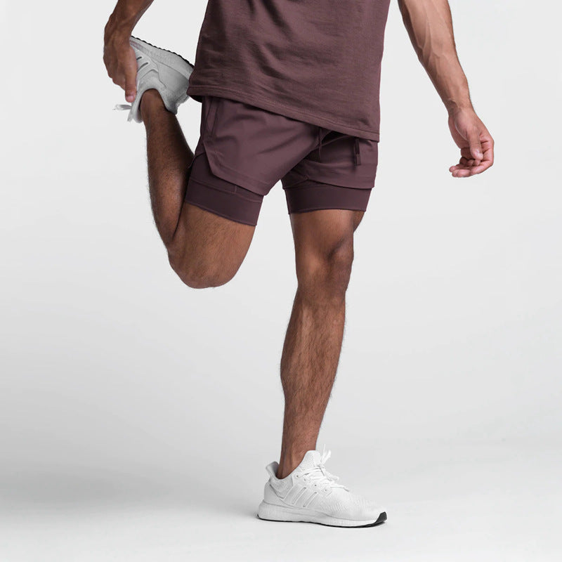 Men's 2-in-1 Running Shorts | Breathable Double Layer Fitness Gear