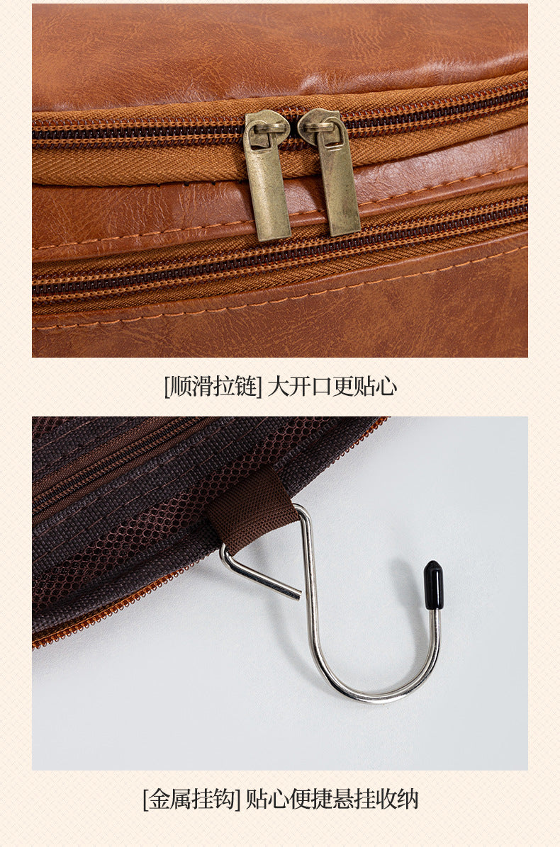 Portable Waterproof Hanging Toiletry Bag for Travel & Cosmetics