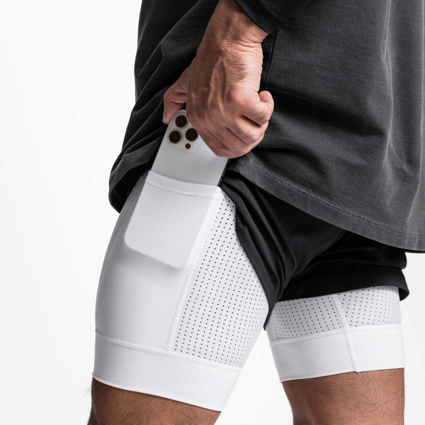 Men's 2-in-1 Running Shorts | Breathable Double Layer Fitness Gear