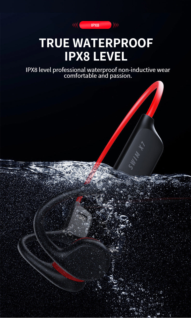 Bluetooth Bone Conduction Earphones | Waterproof MP3 Headphones