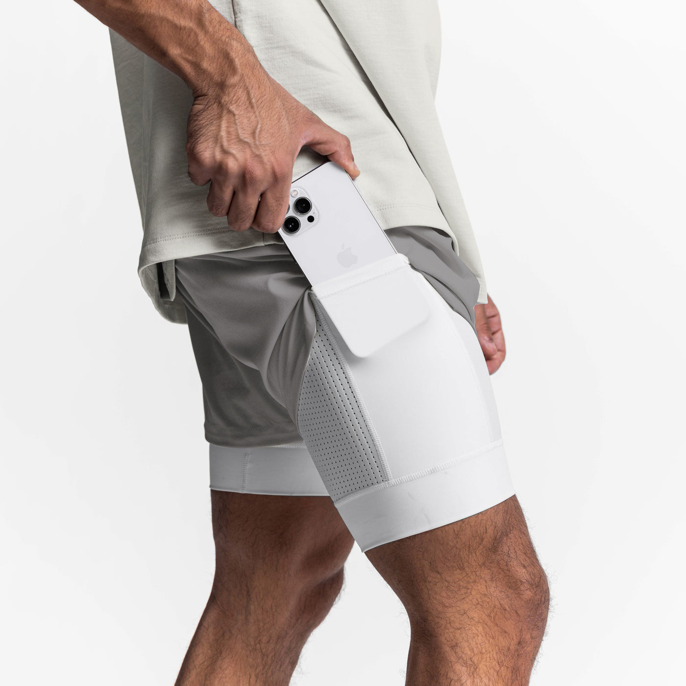 Men's 2-in-1 Running Shorts | Breathable Double Layer Fitness Gear