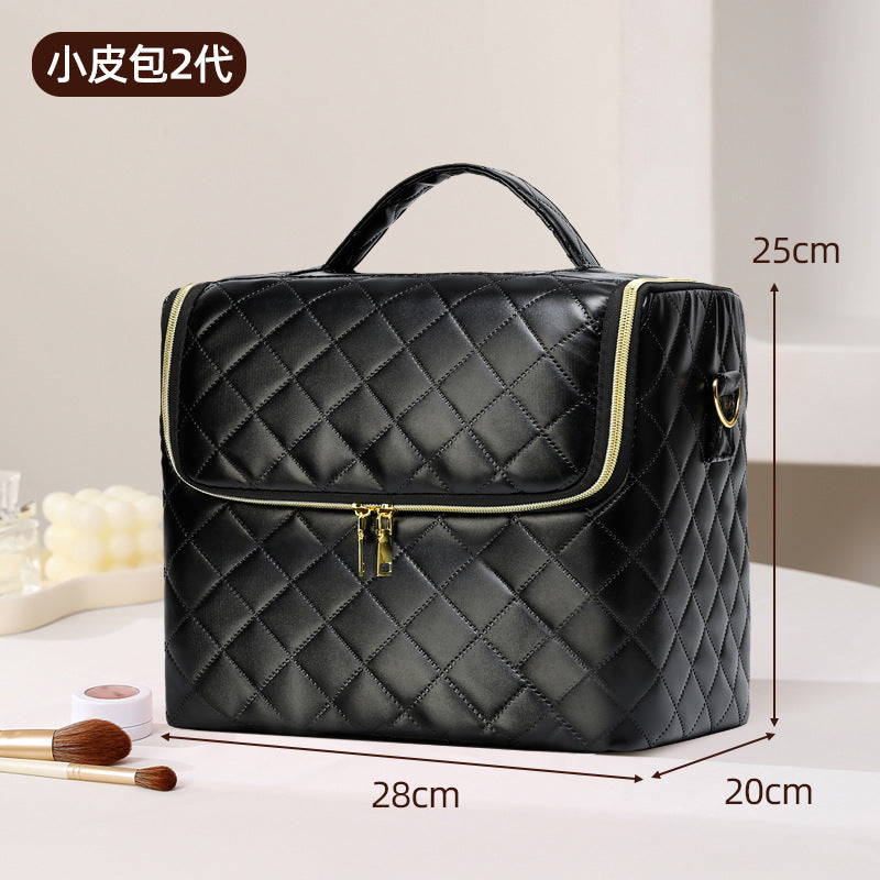 Stylish Large Capacity Makeup Brush Set Cosmetic Storage Bag