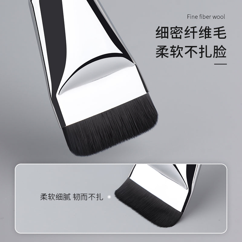 Ultra-Thin Liquid Foundation Flat Brush for Beginners | Flawless Makeup