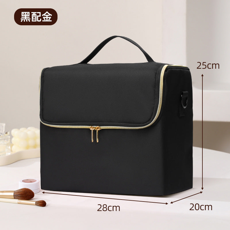 Stylish Large Capacity Makeup Brush Set Cosmetic Storage Bag