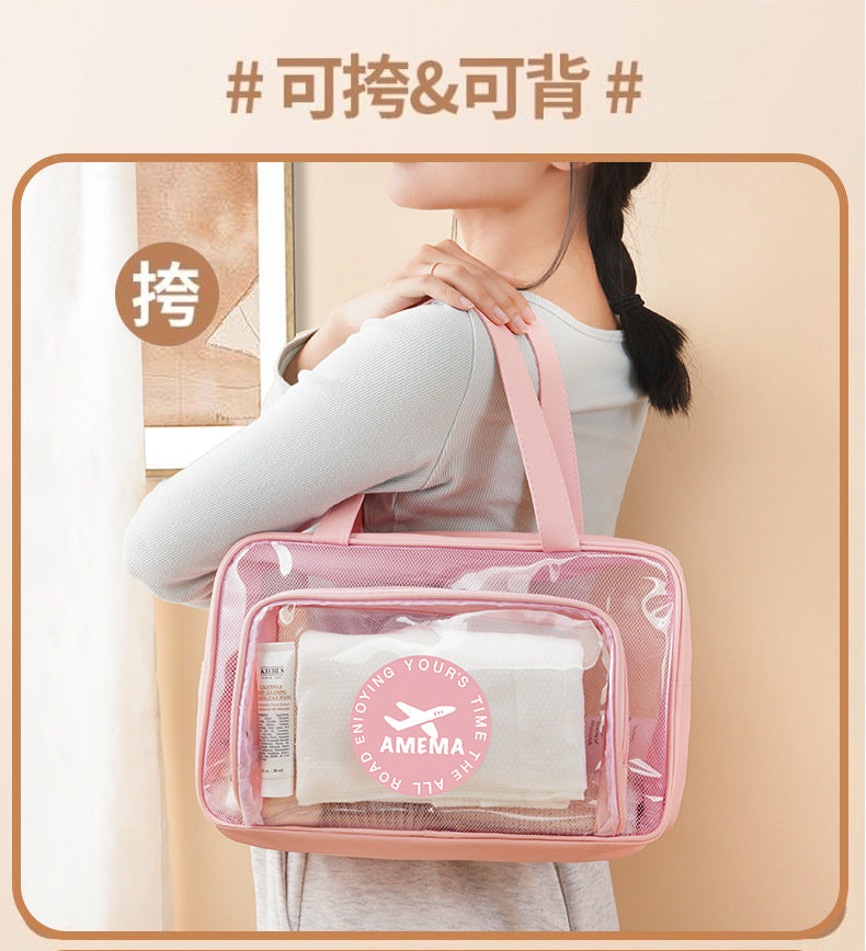 Waterproof Portable PVC Wash Bag for Fitness and Travel