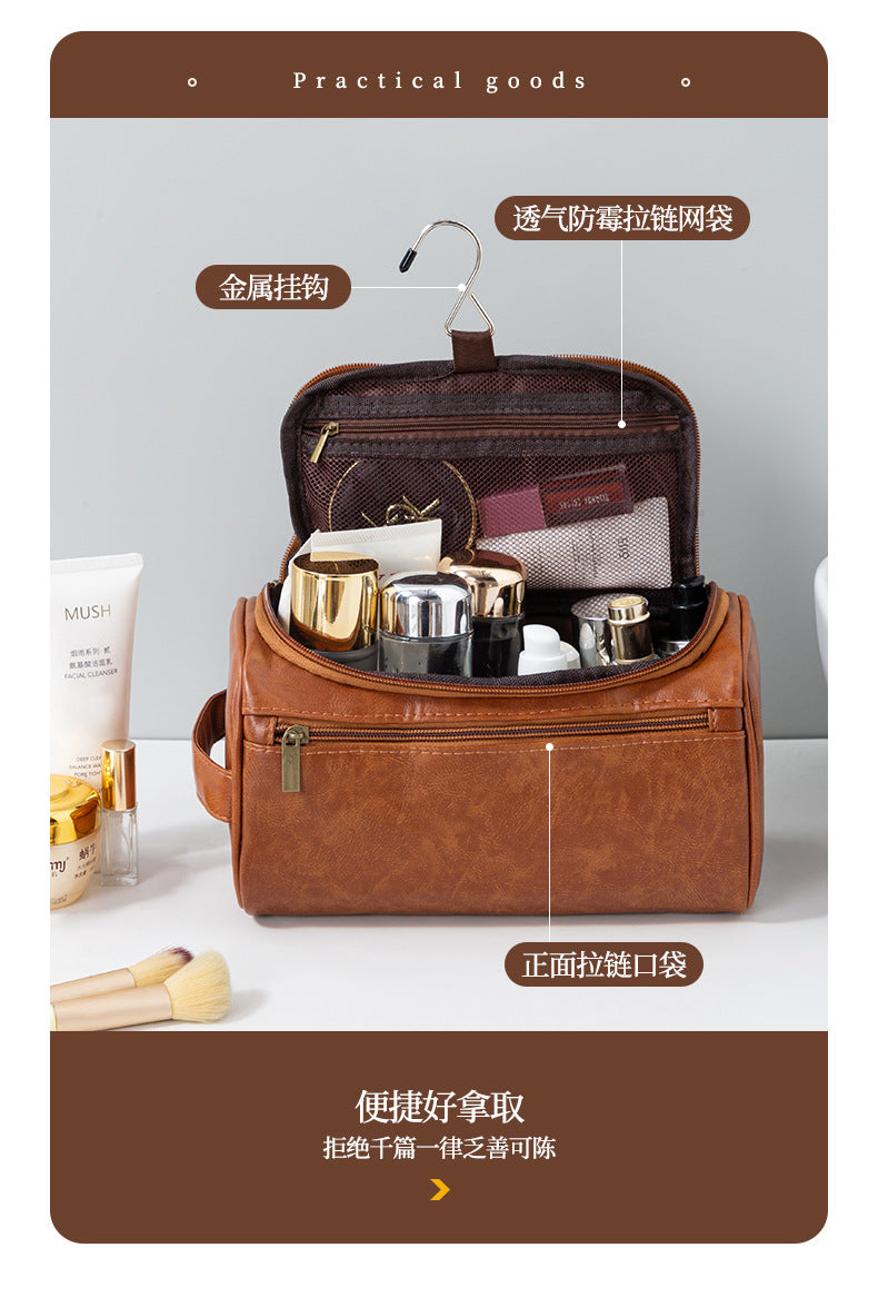 Portable Waterproof Hanging Toiletry Bag for Travel & Cosmetics