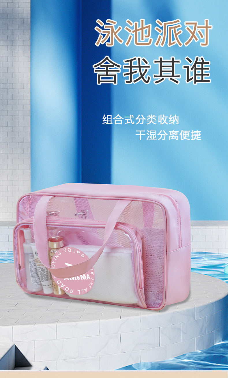 Waterproof Portable PVC Wash Bag for Fitness and Travel