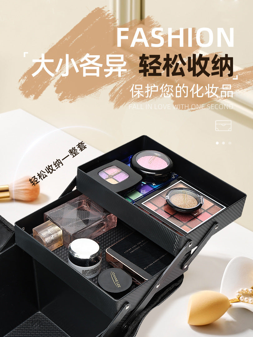 Stylish Large Capacity Makeup Brush Set Cosmetic Storage Bag