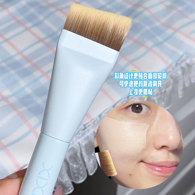 Ultra-Thin Flat Foundation Brush | Precision Makeup Beauty Tool