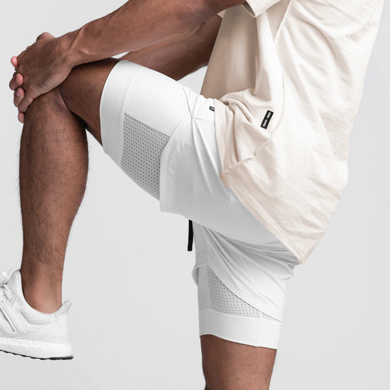 Men's 2-in-1 Running Shorts | Breathable Double Layer Fitness Gear