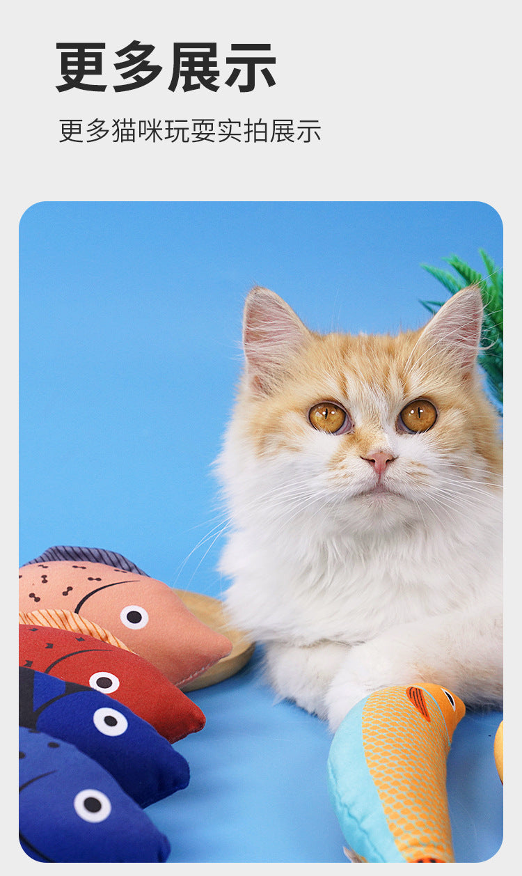 Interactive Cat Toy Fish | Teasing Mint Chew-Resistant Fun