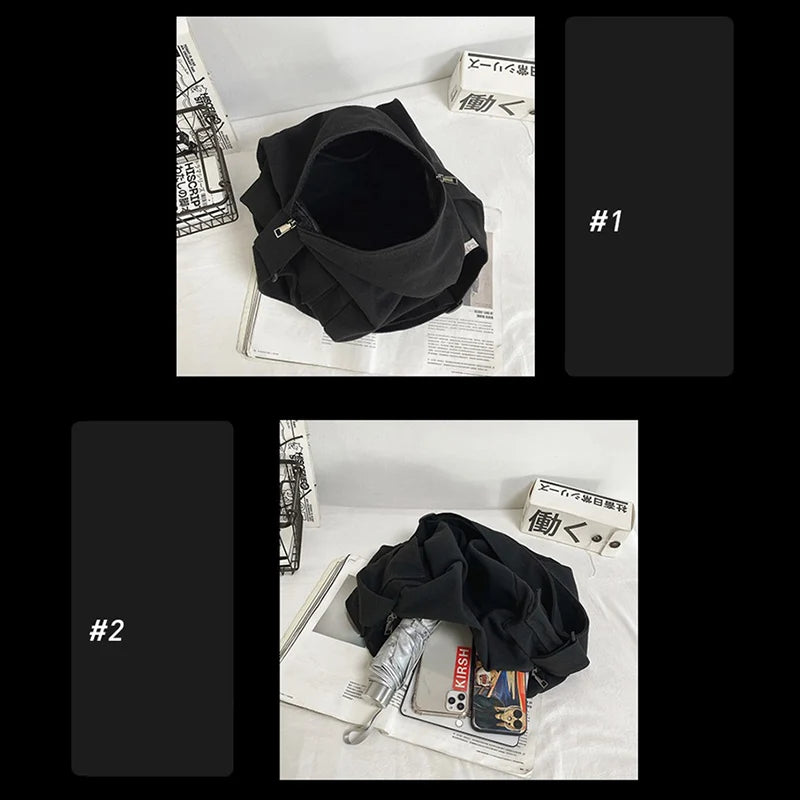 Unisex Canvas Bag | Stylish Korean Student Book Bag