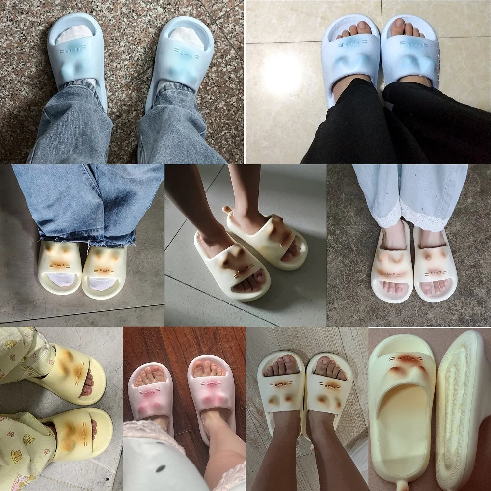 Cute Cat Slippers for Women | Lightweight Non-Slip Indoor Footwear