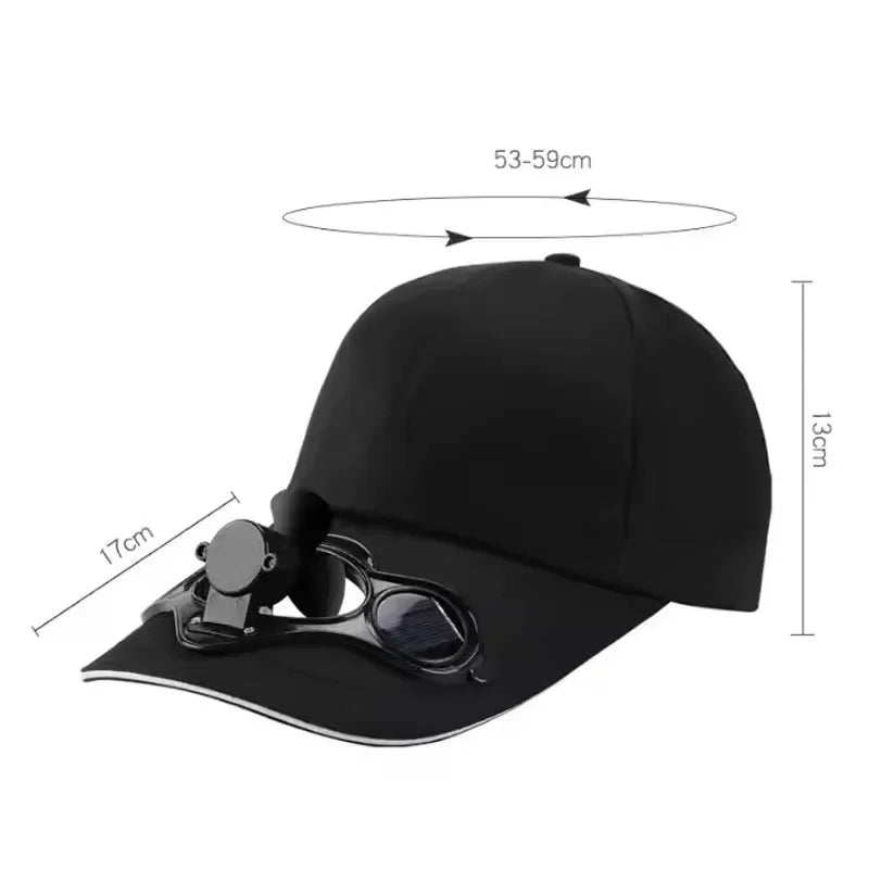 Solar Fan Cap | Lightweight UV Protection Baseball Hat for Summer