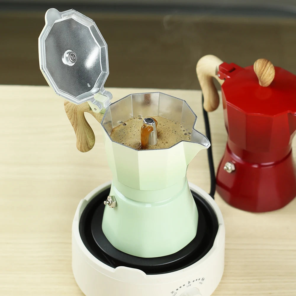 3-Cup Gradient Color Mocha Pot | Perfect for Home & Outdoors