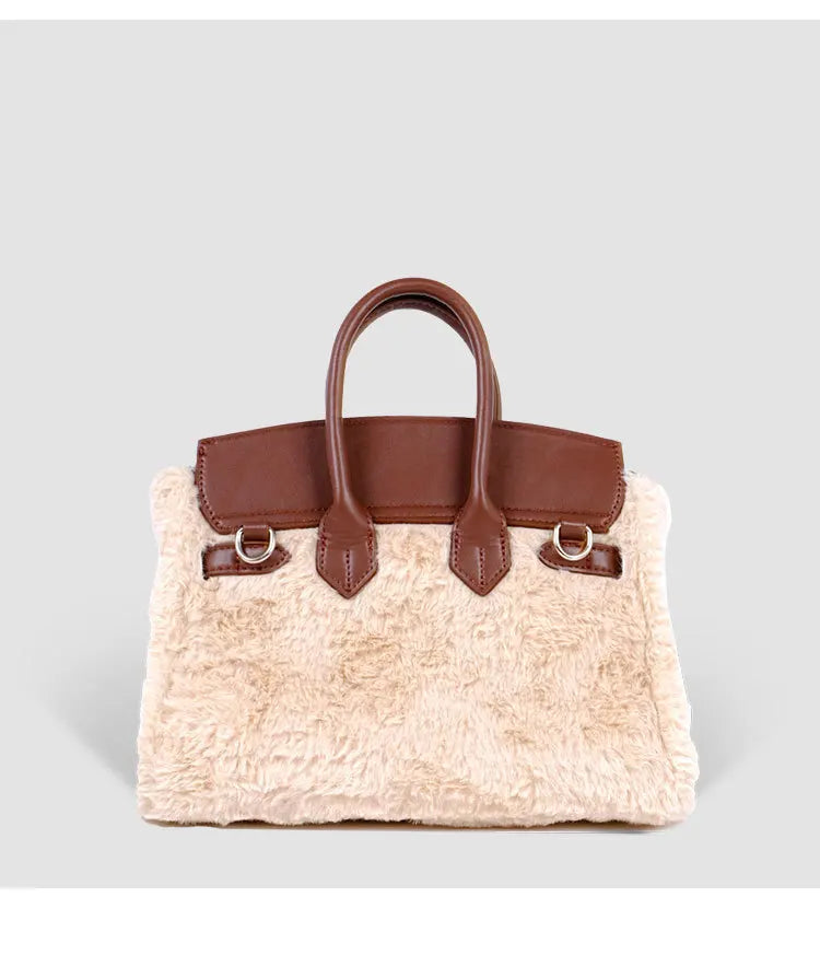Cute Plush Messenger Bag | Cartoon Fashion Handbag for All
