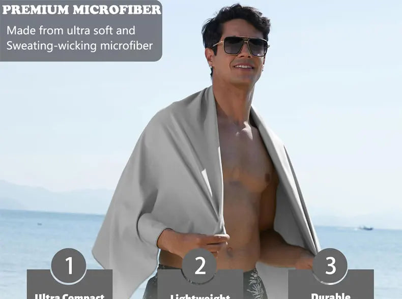 Quick-Drying Microfiber Camping Towel | Super Absorbent Travel Towel