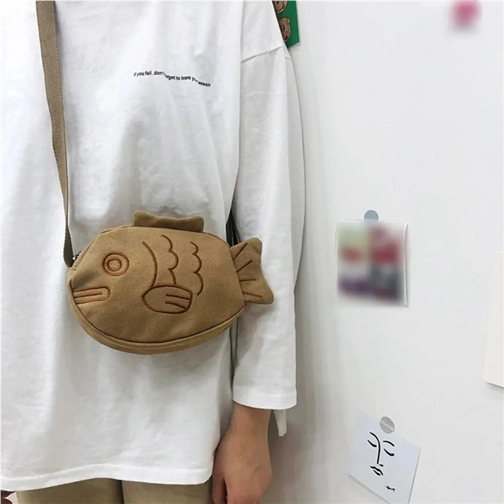 Bolso de Hombro Grande de Dibujos Animados | Bandolera Cruzada Elegante