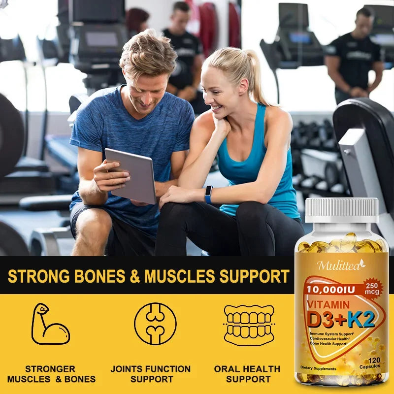 Calcium Magnesium D3K2 Capsules | Support Bone & Muscle Health
