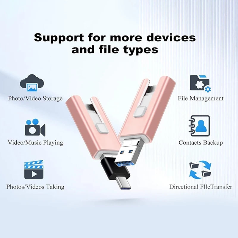 4in1 OTG Flash Drive 512GB | USB 3.0 & Type-C Memory Stick