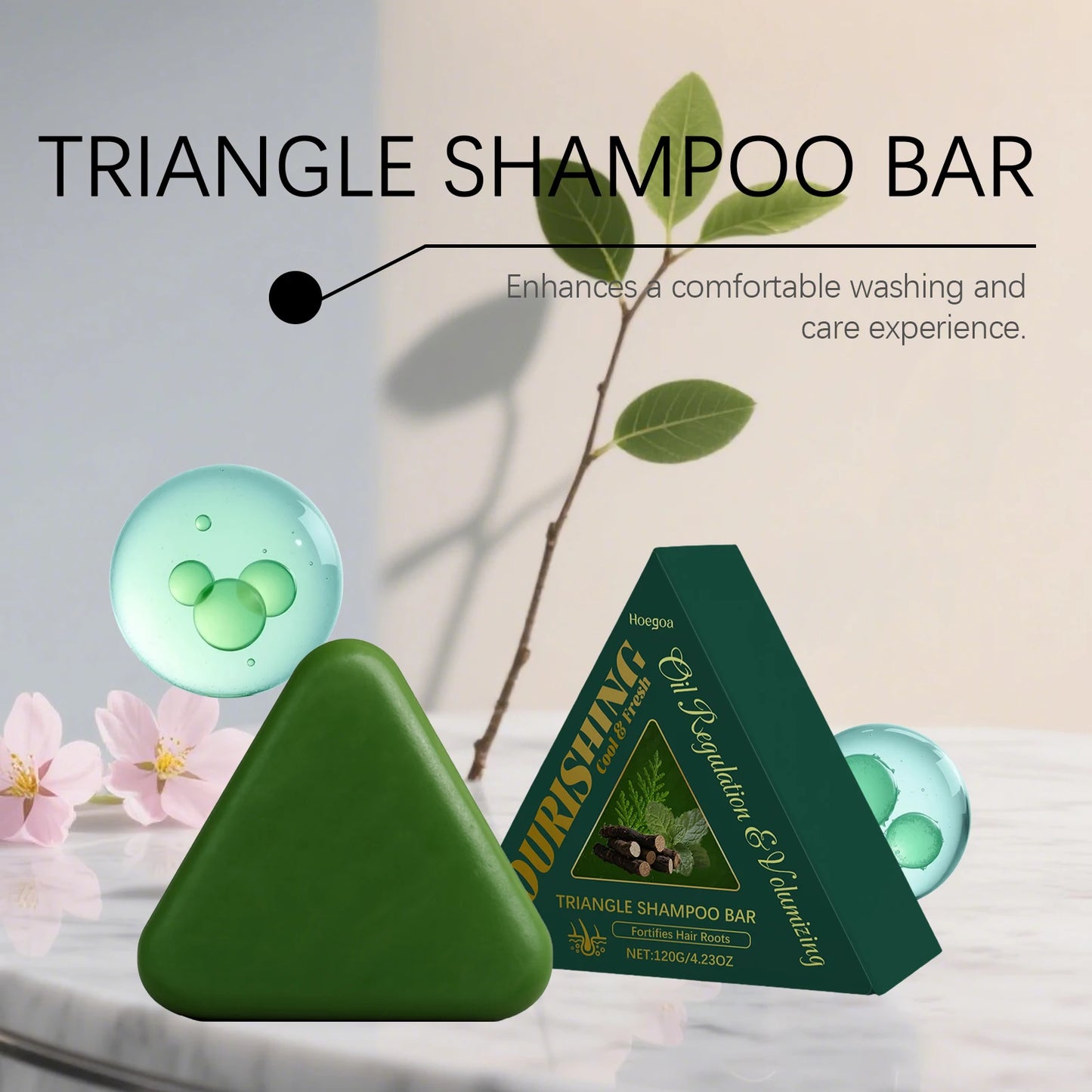 Herbal Nourishing Shampoo Bar | Smooth, Shiny, & Refreshing Hair