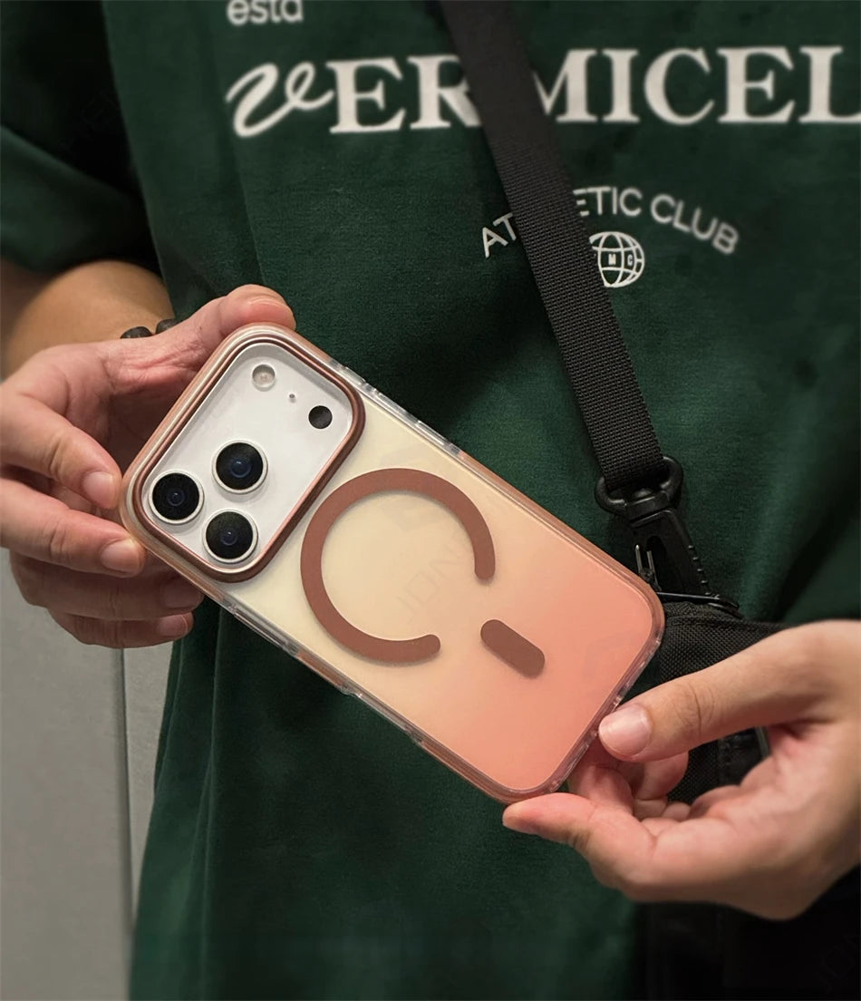 Luxury Gradient Magnetic Shockproof Case for iPhone 14-17 Pro Max