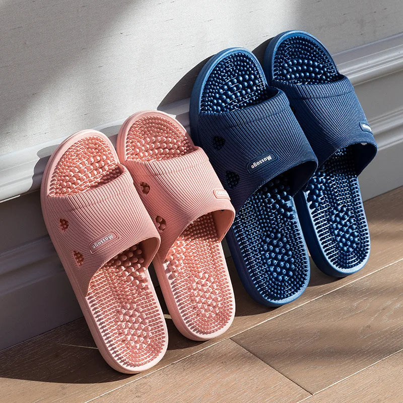 Women & Men Massage Slippers | Soft Non-Slip Indoor Slides