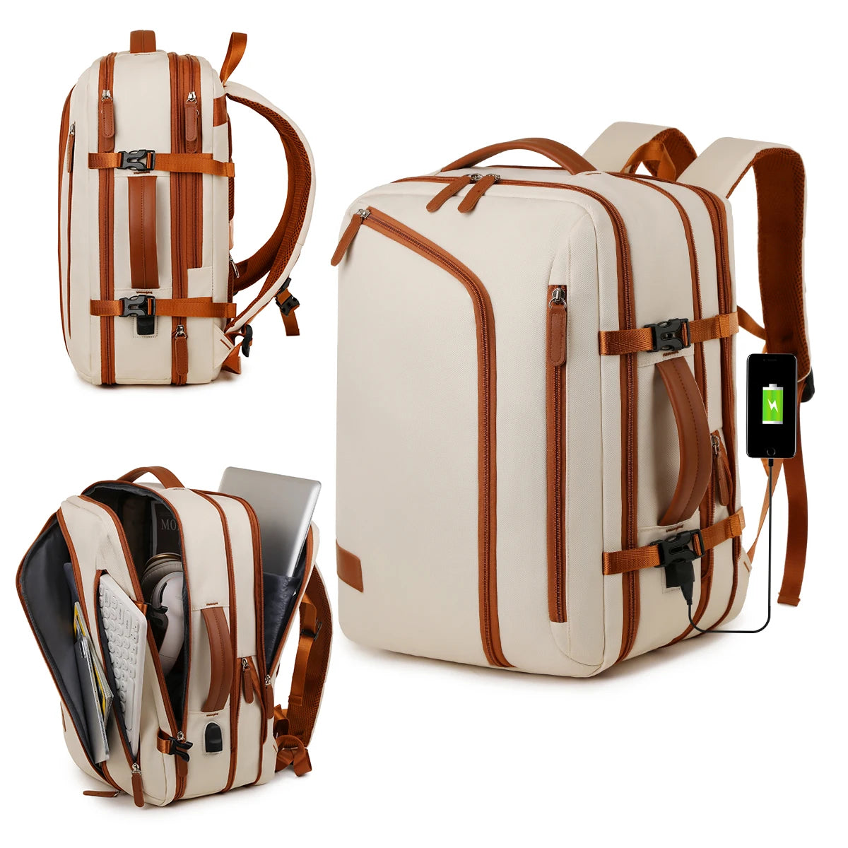 Unisex Simple Business Computer Backpack | Large Capacity Design