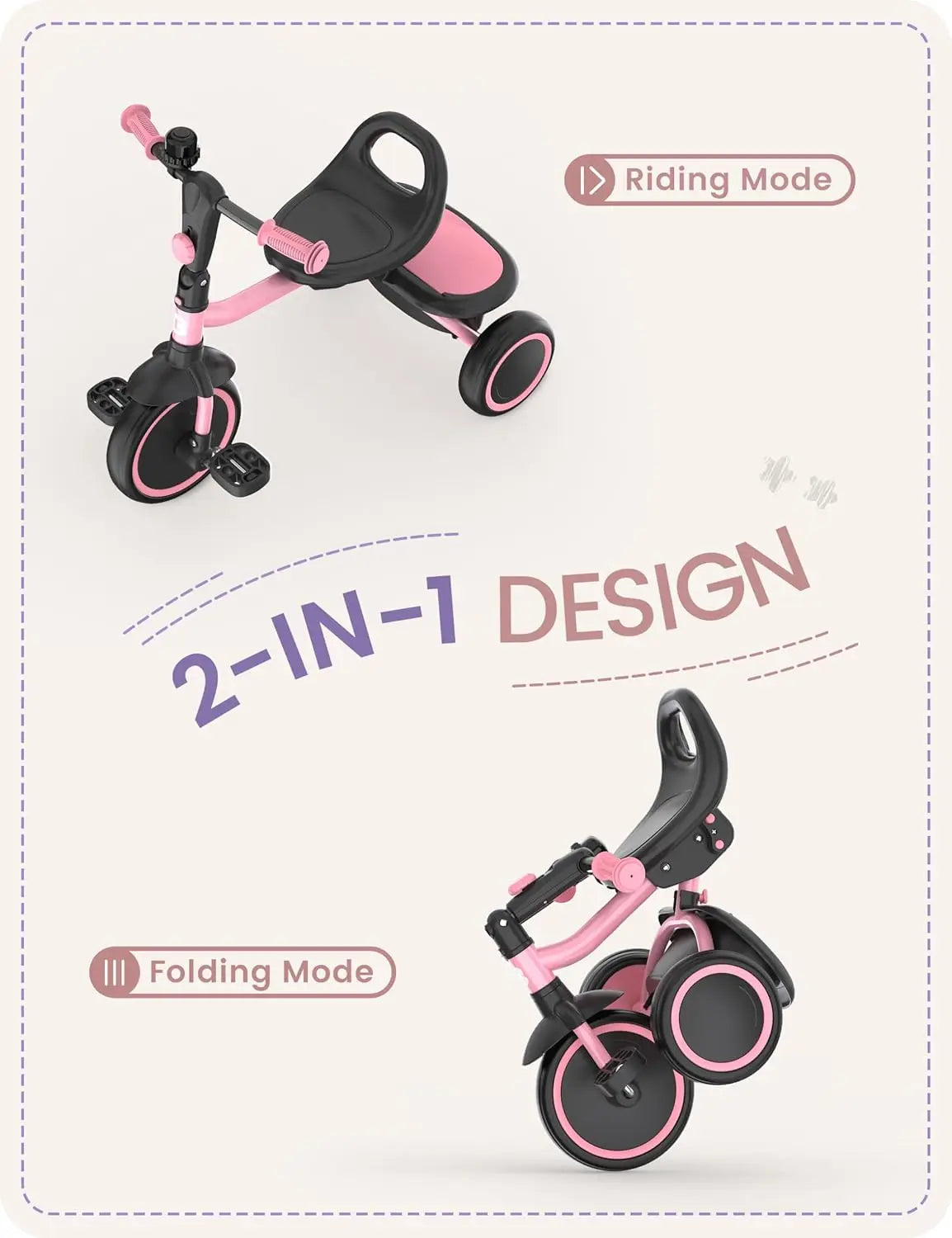 Toddler Tricycle with Bell | Safe Fun for Kids Ages 18 Months to 5 Years
