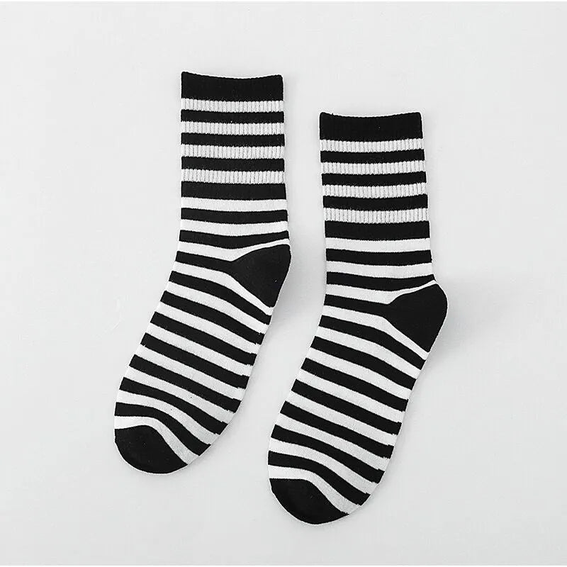 Cute Patterned Cotton Crew Socks for Women | Fun & Stylish Designs