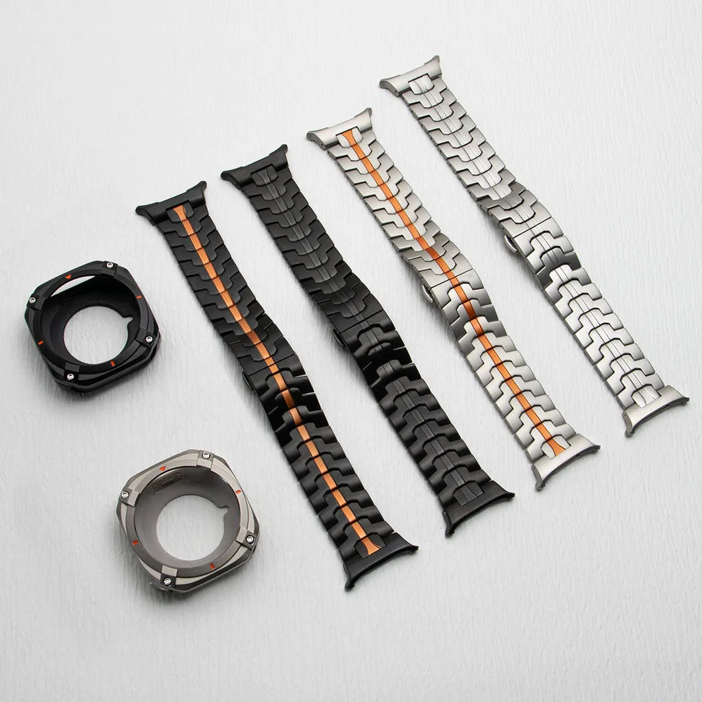 Luxury Steel Band and Case for Galaxy Watch 47mm - Men's Style