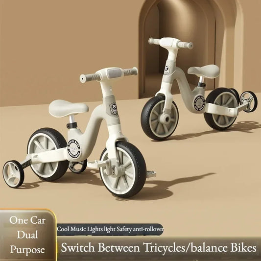 2-in-1 Children's Balance Bike with Music & Lighting | Fun Baby Walker