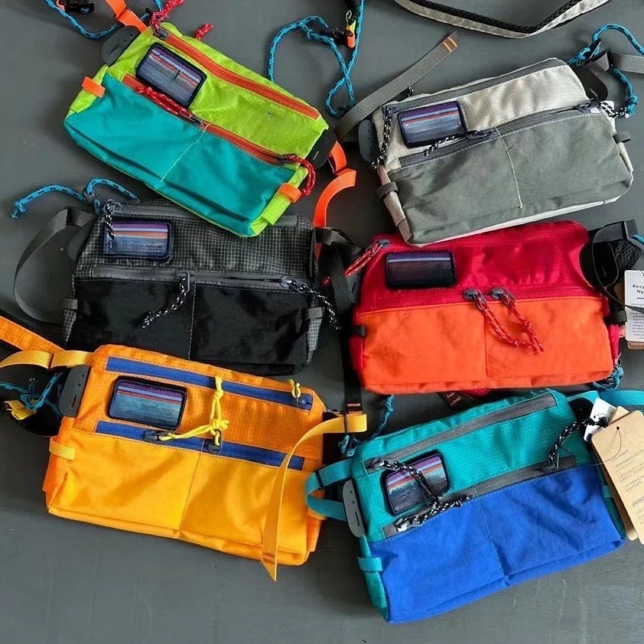 New Bata men's and women's sports envelope bag, fishing bag, versatile shoulder bag, workwear, mobile phone, small shoulder bag